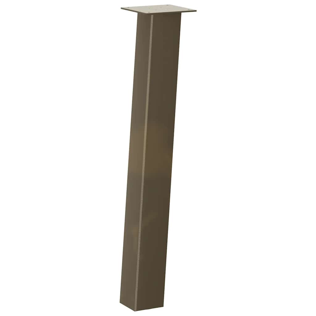 Pés de mesa de console 4 peças aço natural 72 cm aço