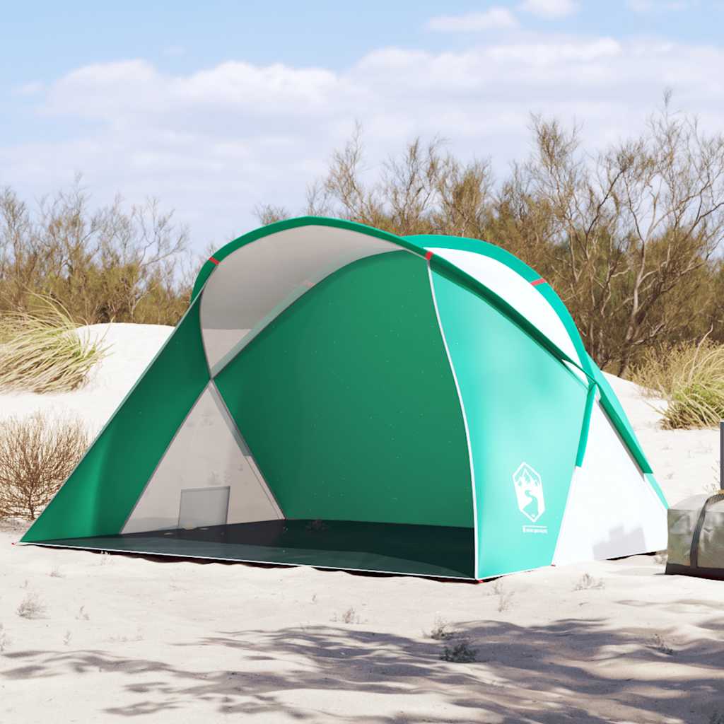 Tenda de praia 2 pessoas pop-up impermeável verde mar