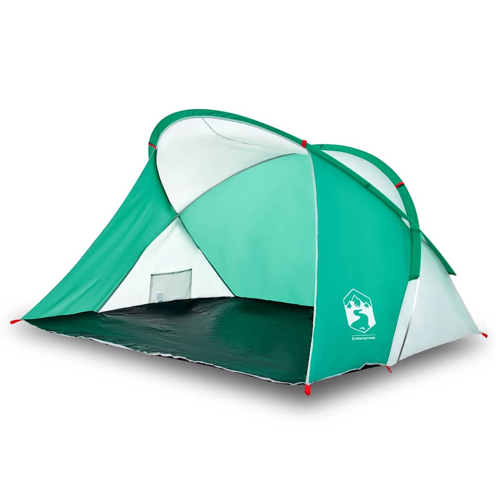 Tenda de praia 2 pessoas pop-up impermeável verde mar