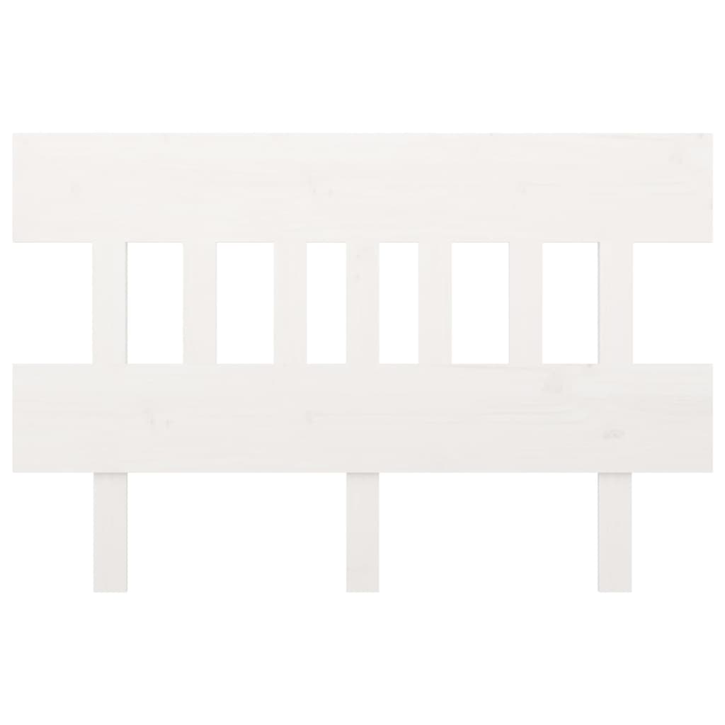 Cabeceira de cama 203,5x3x81 cm pinho maciço branco