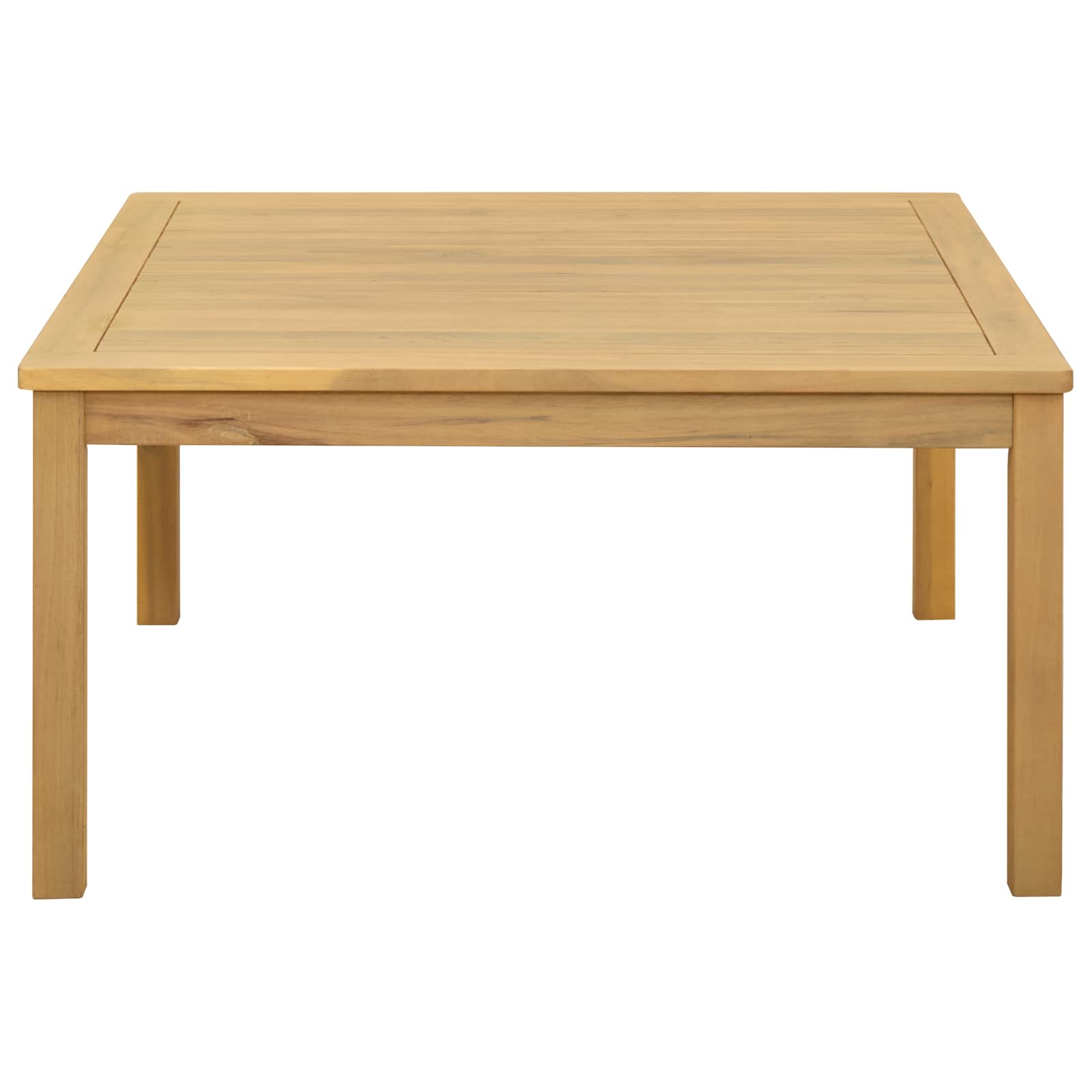 Mesa de centro acácia clara 85 x 85 x 45 cm