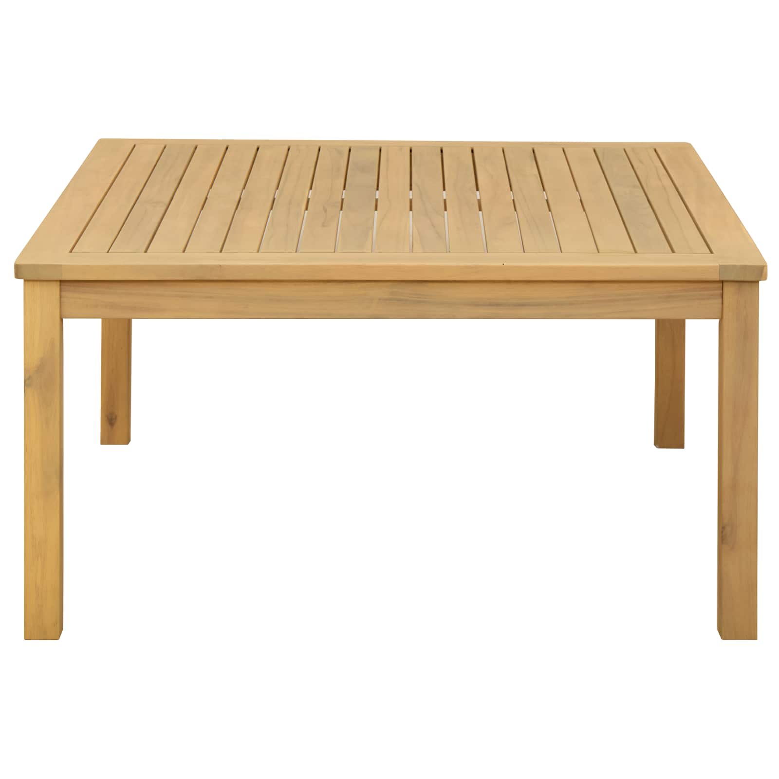 Mesa de centro acácia clara 85 x 85 x 45 cm