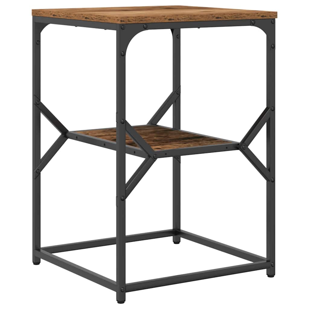 Mesa lateral madeira antiga 41 x 40 x 60 cm