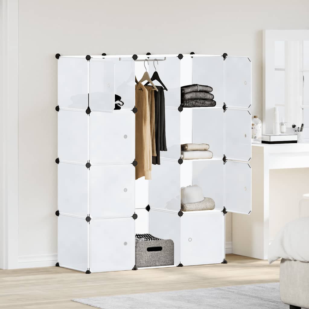 Armário plástico modular 9 gavetas 109x36,5x143 cm branco