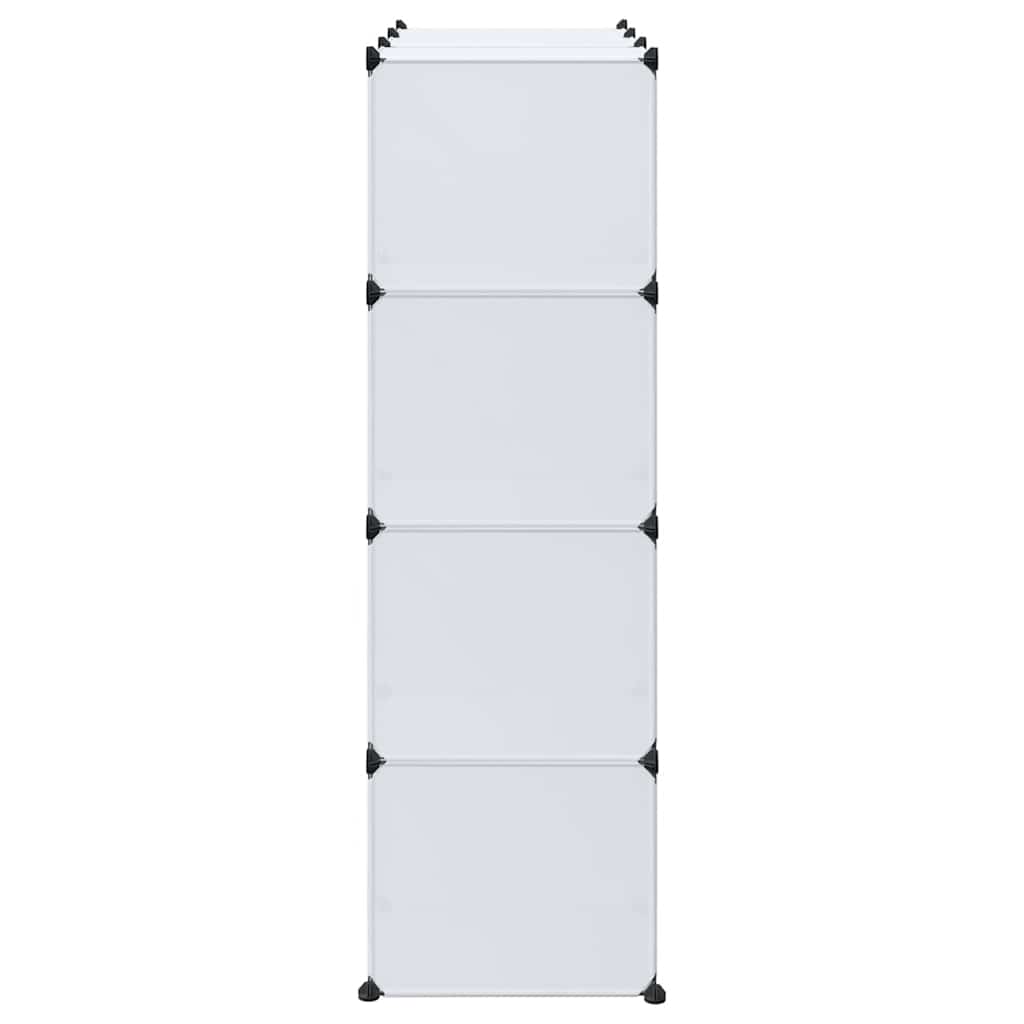 Armário plástico modular 9 gavetas 109x36,5x143 cm branco