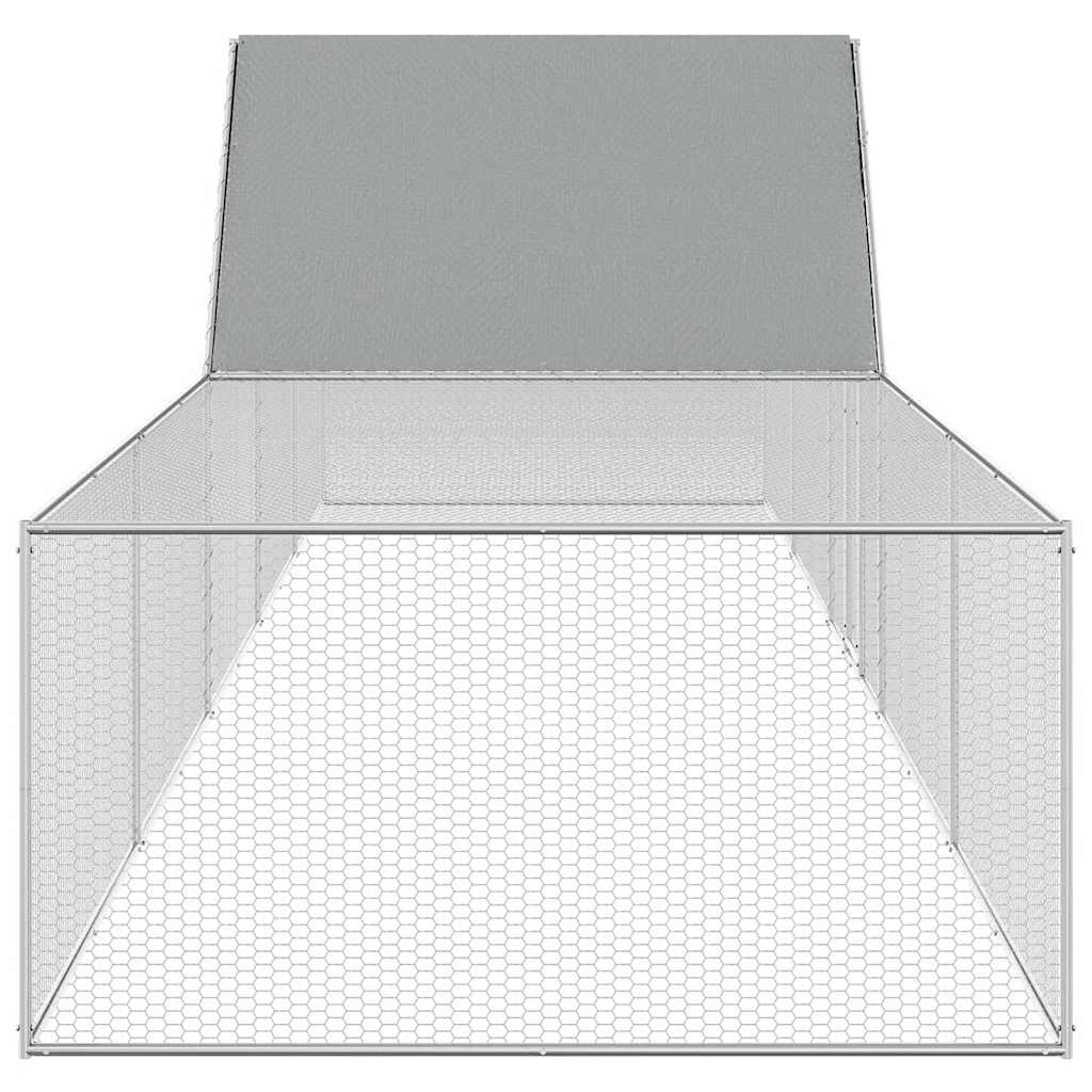 Galinheiro 10x2x2 m aço galvanizado