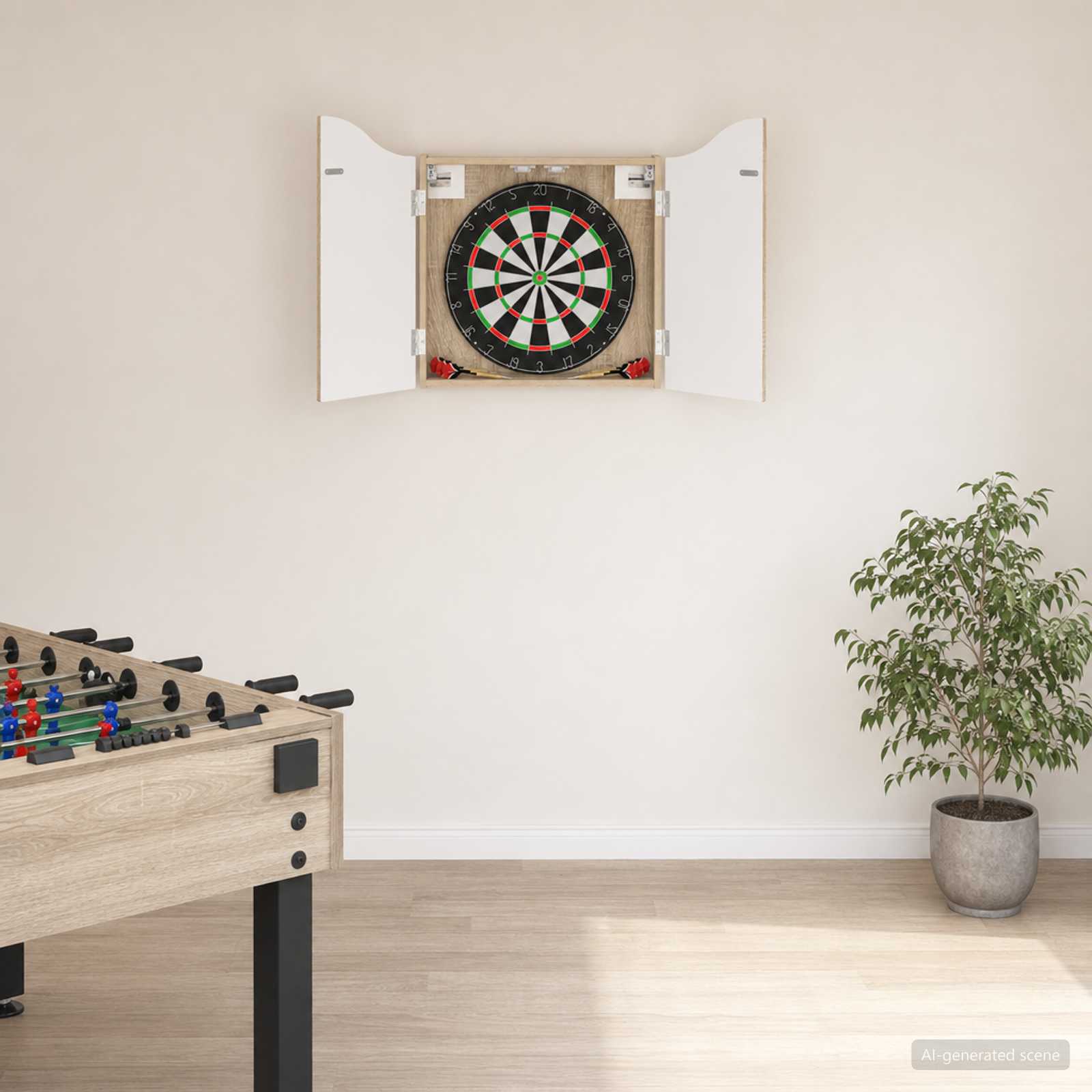 Armário para dartboard carvalho sonoma 56 x 12 x 63 cm