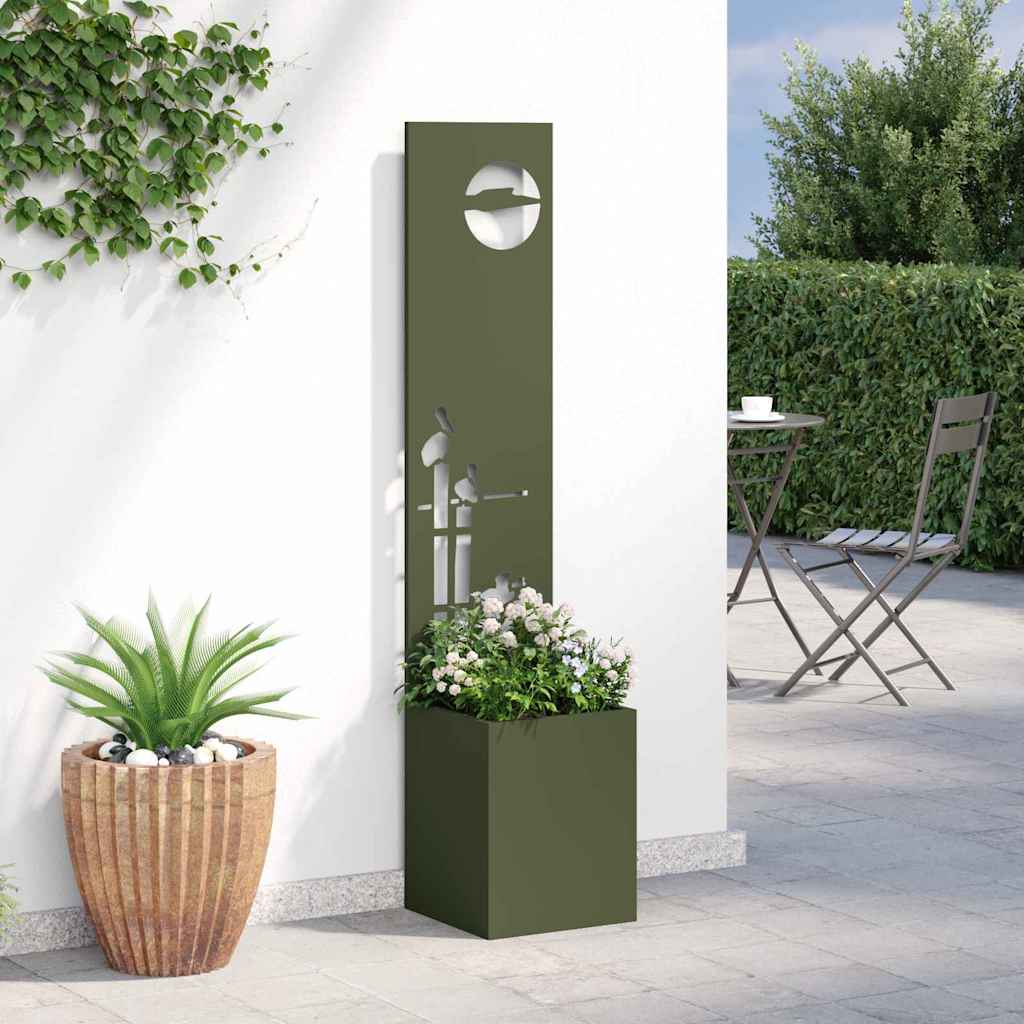 Tela de privacidade para jardim verde-oliva 32 x 32 x 150 cm