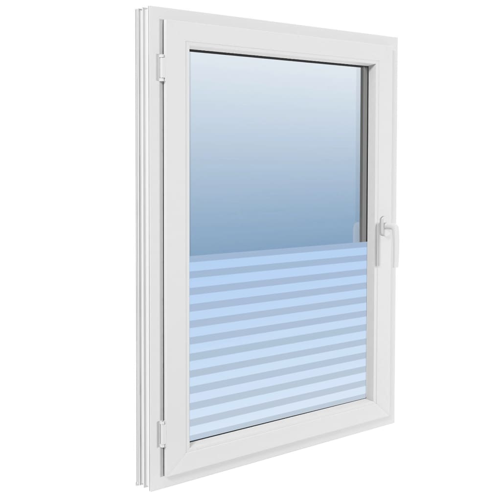 Película para janela fosca 0,9x5 m PVC design às riscas