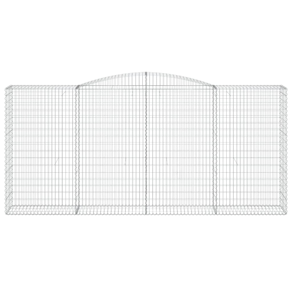 Cestos gabião arqueados 8pcs 400x50x180/200cm ferro galvanizado