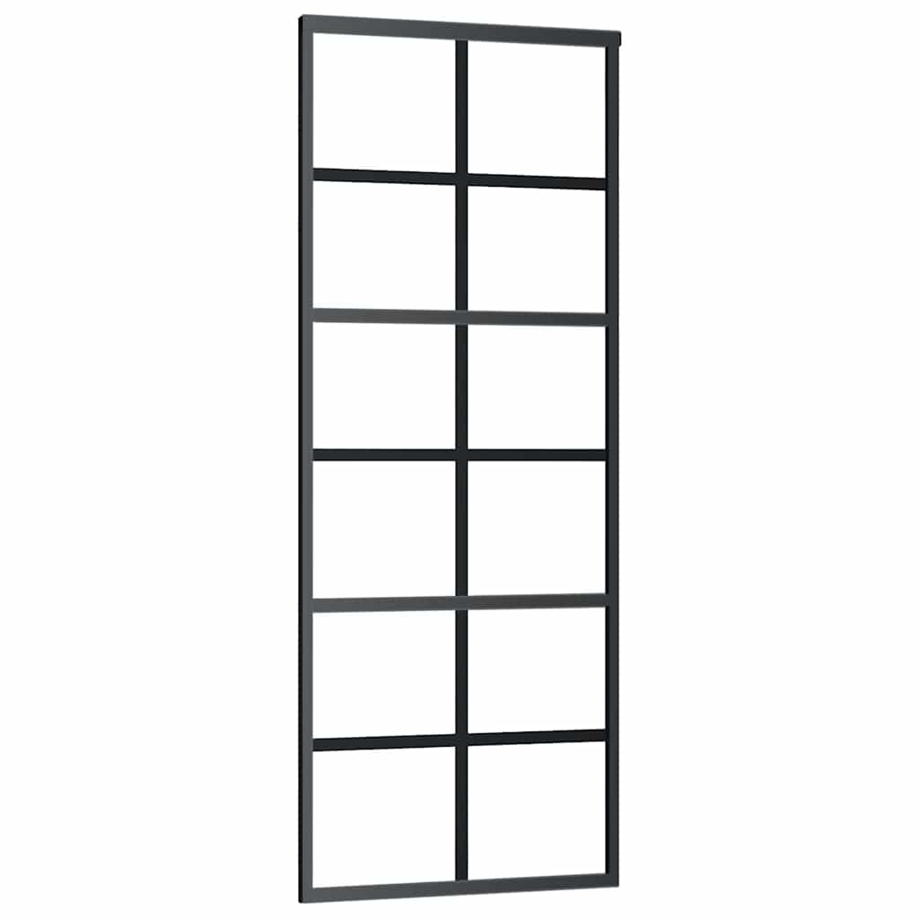 Porta deslizante c/ conj. ferragens 76x205cm vidro esg/alumínio