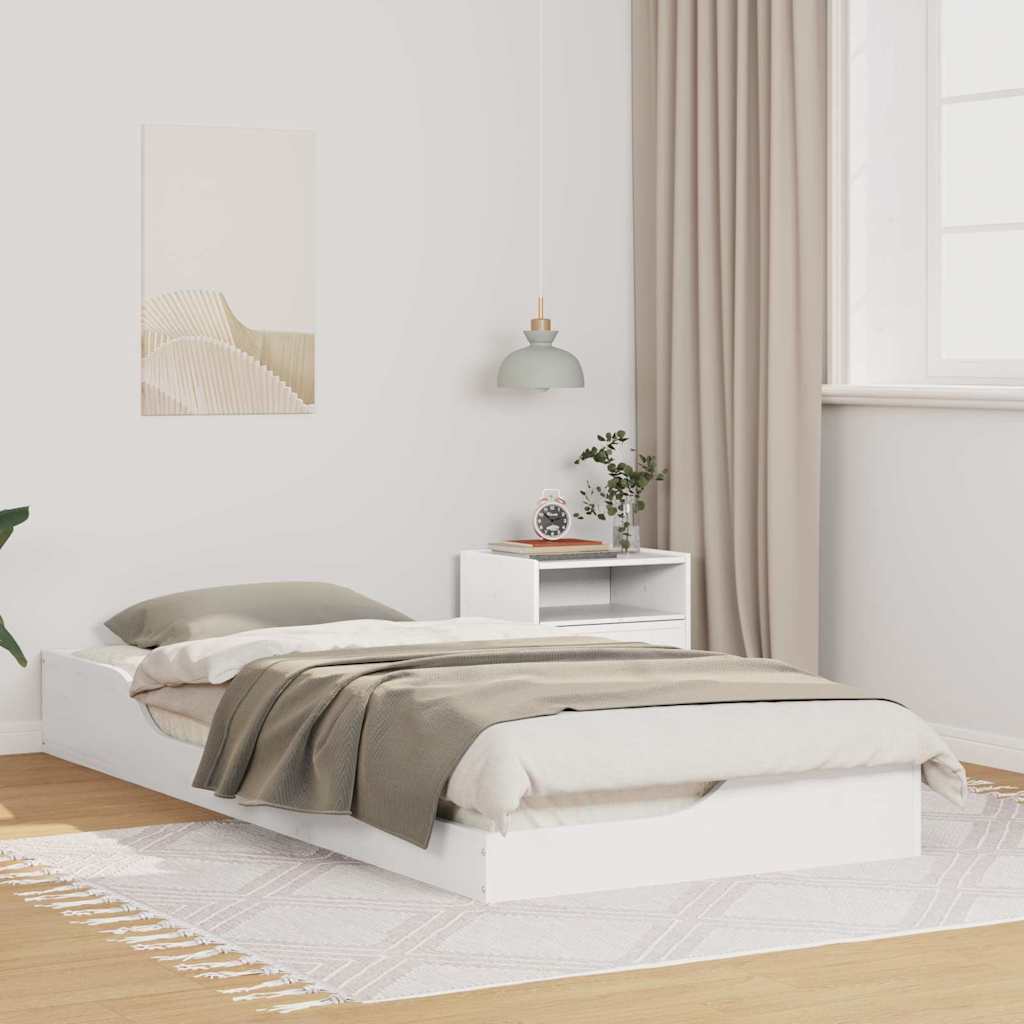 Estrutura da cama branco 100 x 210 cm