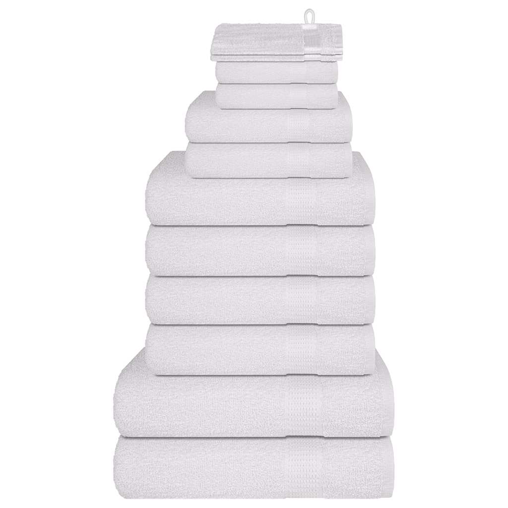 12Pcs conjunto de toalhas frogn 360 g/m² branco