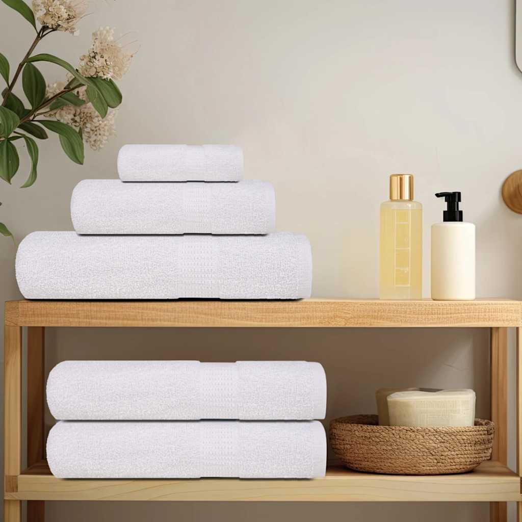 12Pcs conjunto de toalhas frogn 360 g/m² branco