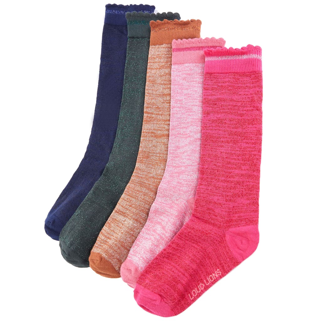 Meias para criança 5 pares ue 26-29