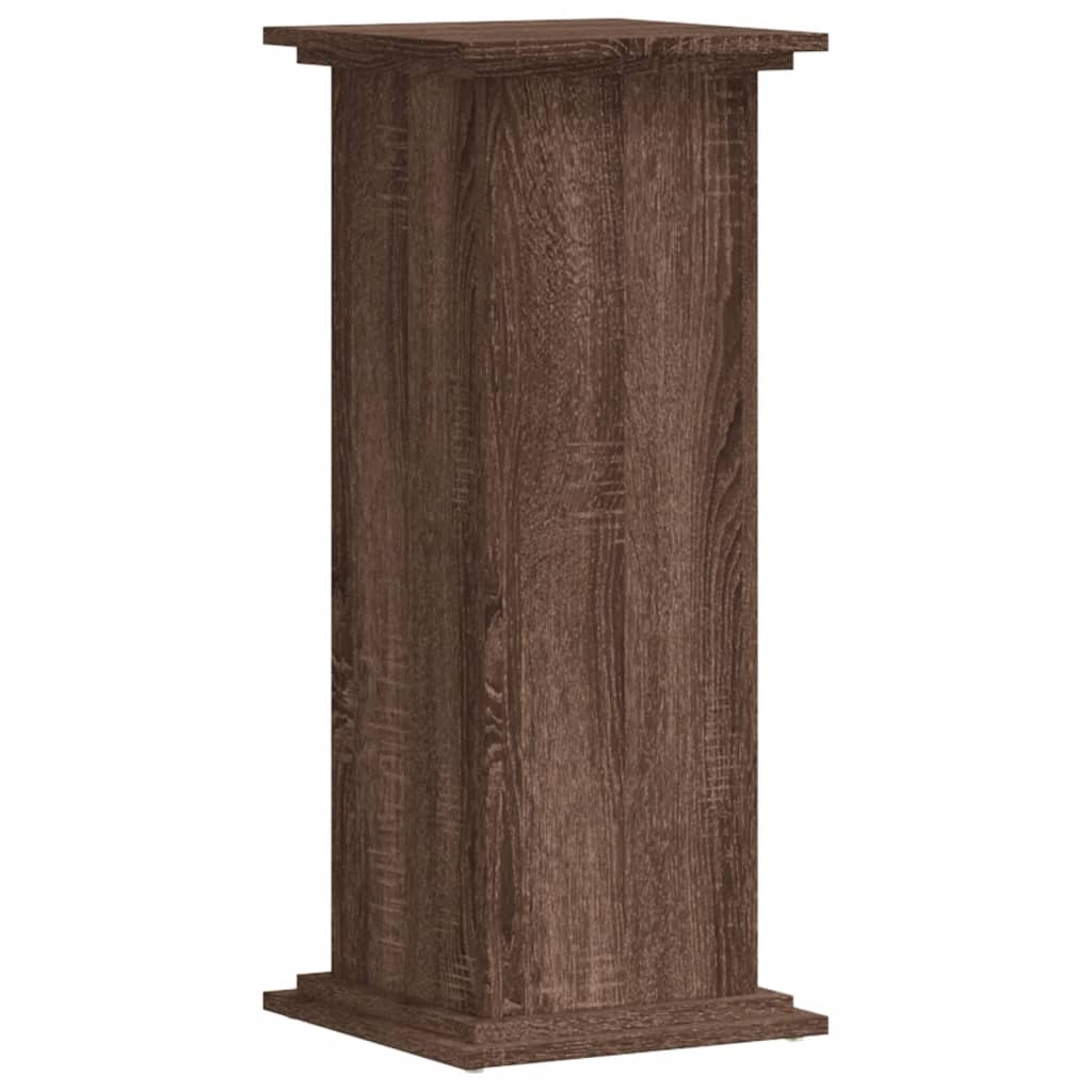 Suporte p/ plantas 33x33x80 cm deriv. madeira carvalho castanho