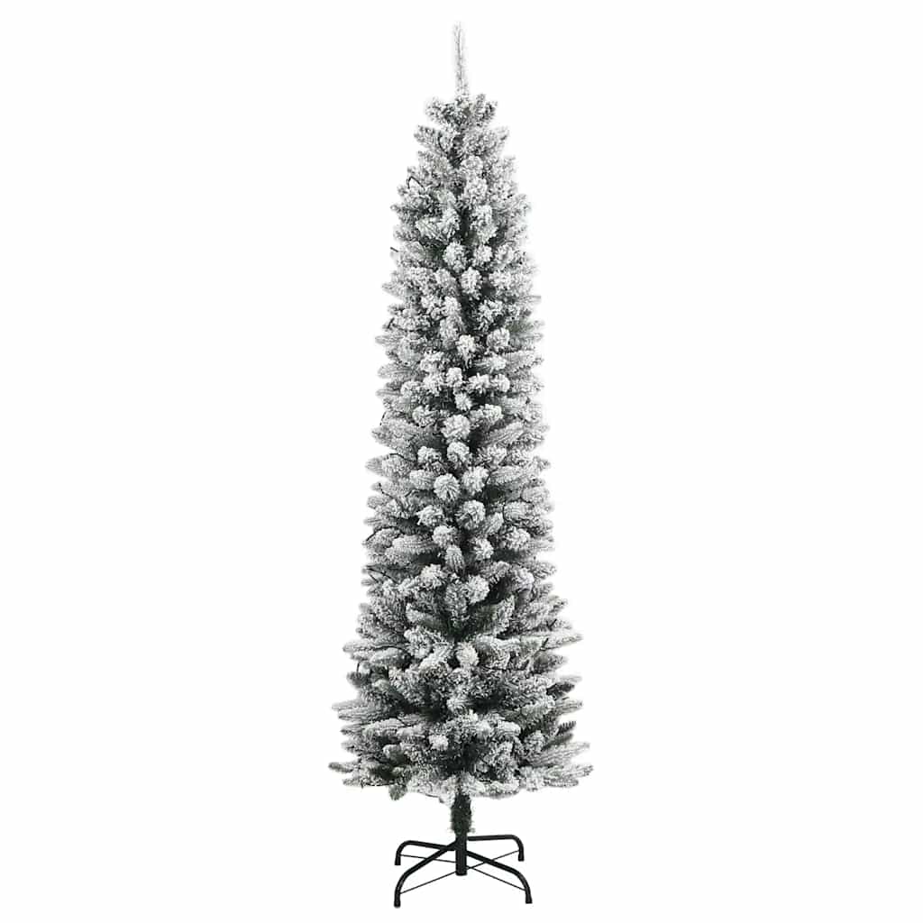 Árvore de natal artificial com 150 luzes LED e neve 120 cm