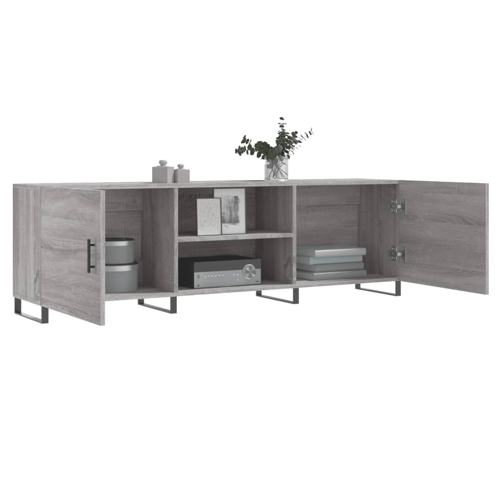 Móvel de TV 150x30x50 cm derivados de madeira cinzento sonoma