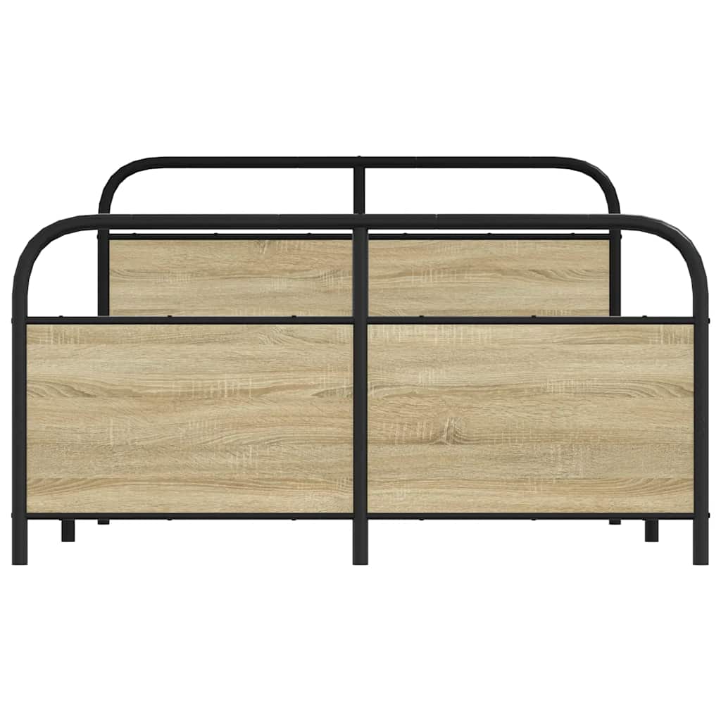 Estrutura cama s/ colchão derivados de madeira carvalho sonoma