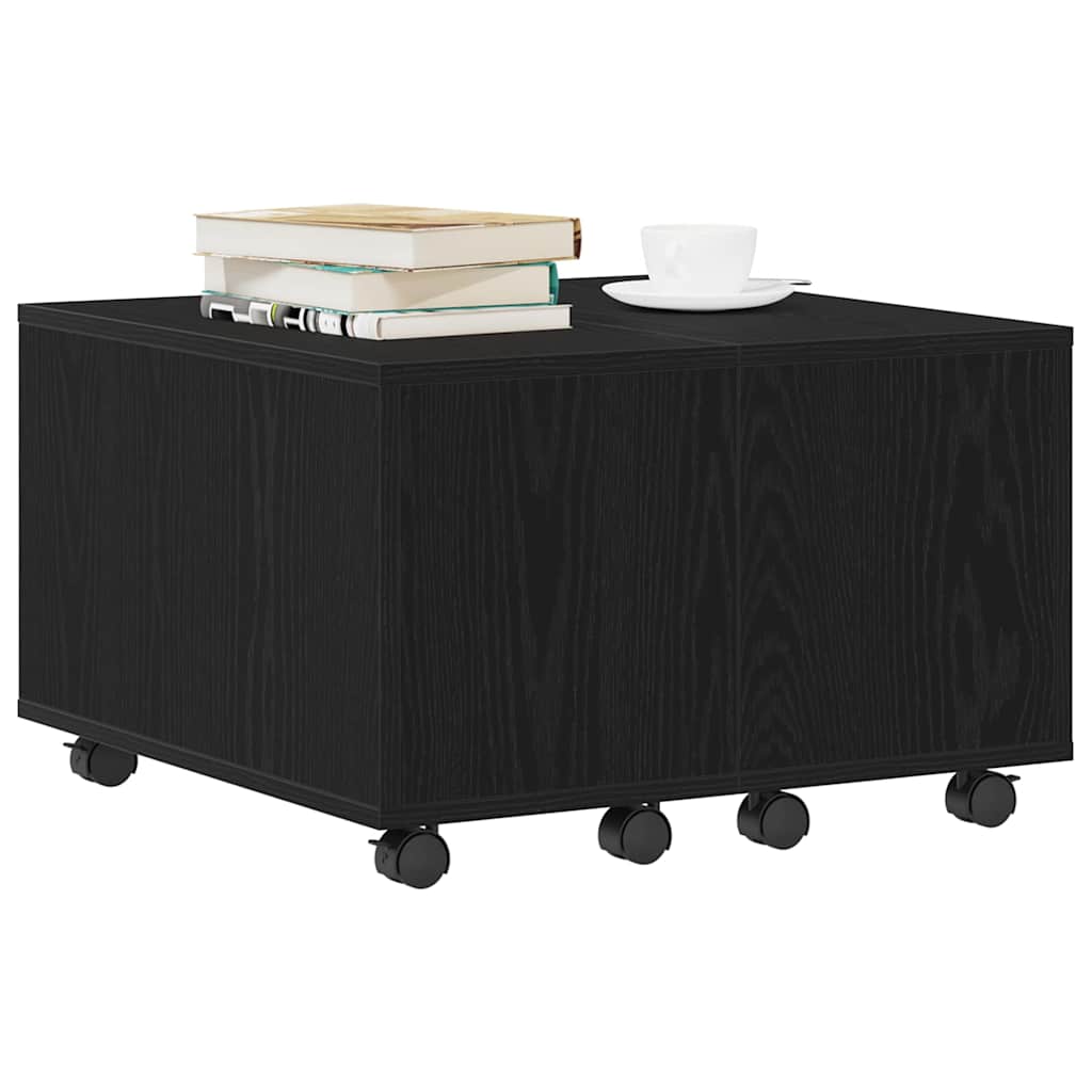Mesa de centro carvalho preto 60 x 60 x 38 cm