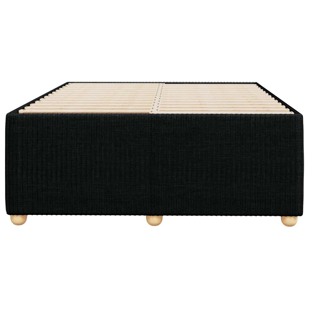 Estrutura de cama sem colchão 120x200 cm tecido preto
