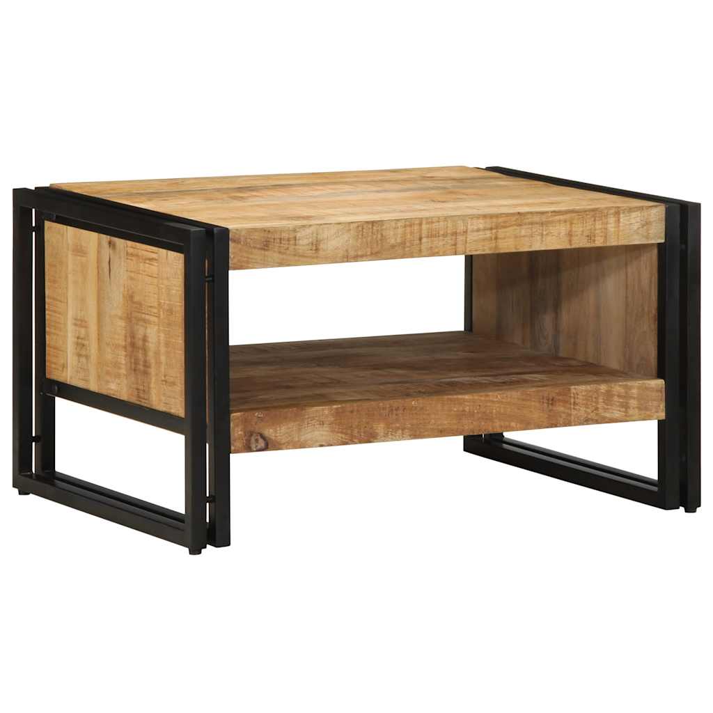 Mesa de centro 70x50x38 cm madeira de mangueira áspera maciça