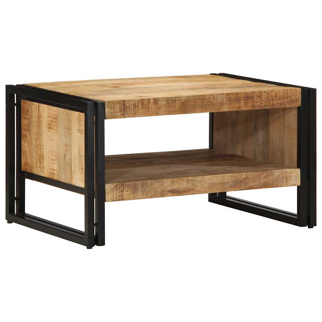 Mesa de centro 70x50x38 cm madeira de mangueira áspera maciça