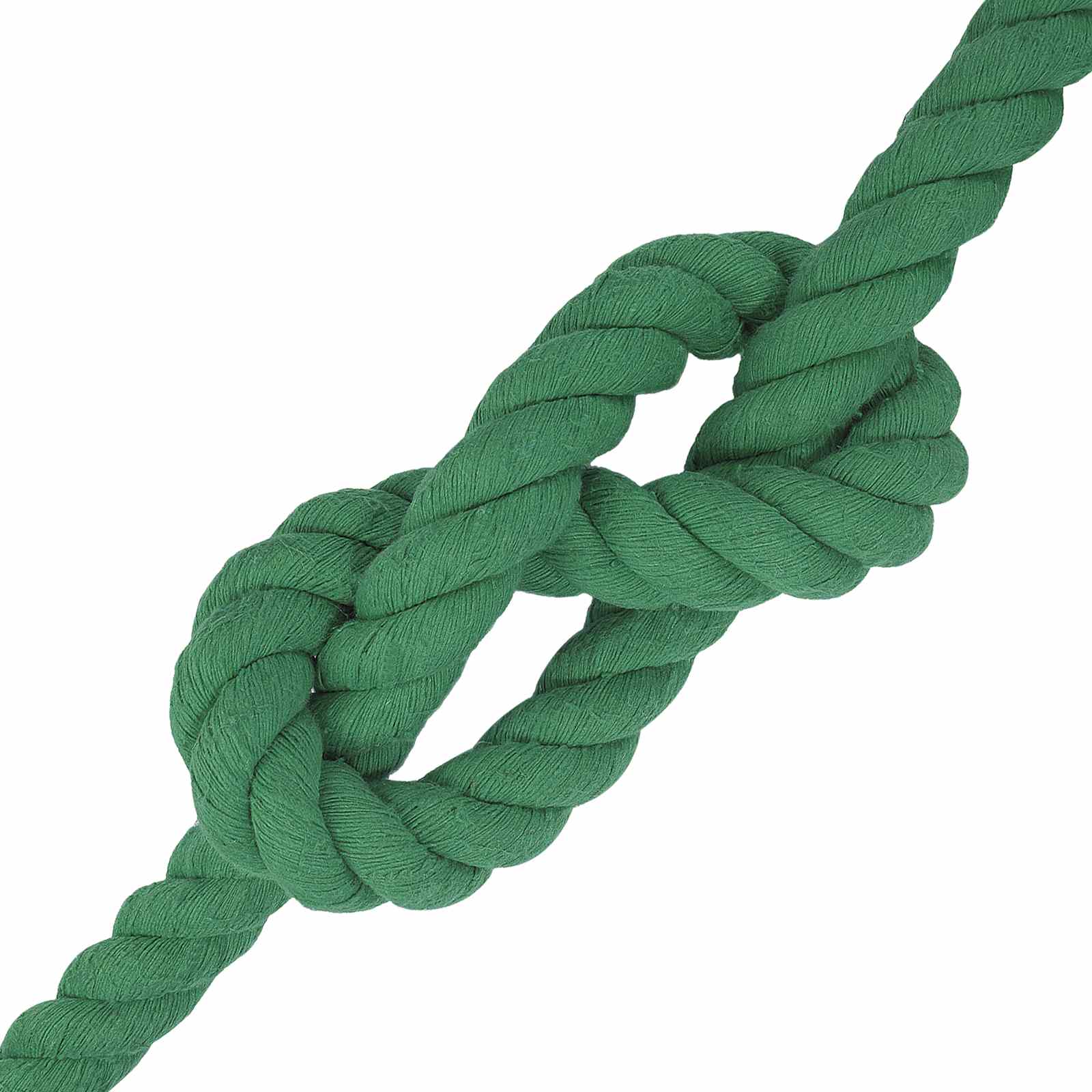 Corda de algodão 36 mm 5 m verde 100% algodão