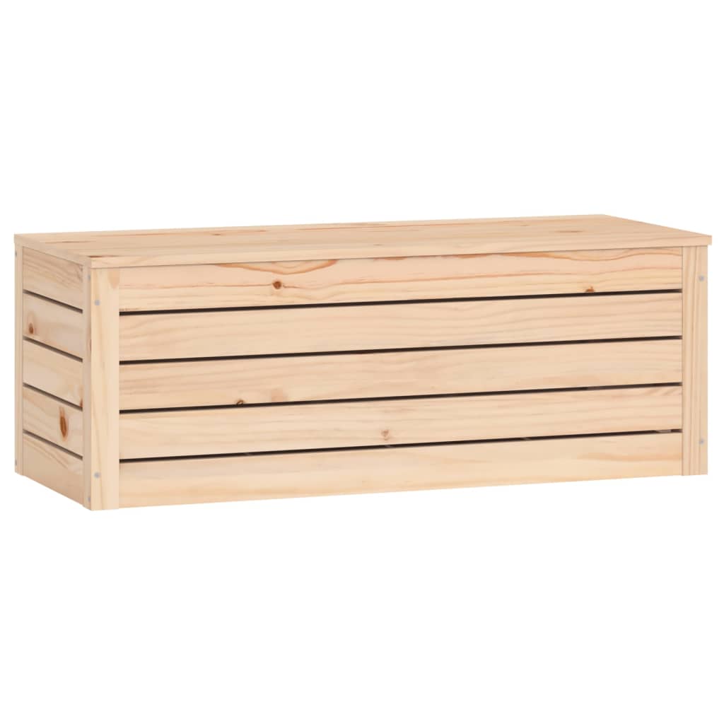 Caixa de arrumação 89x36,5x33 cm madeira de pinho maciça