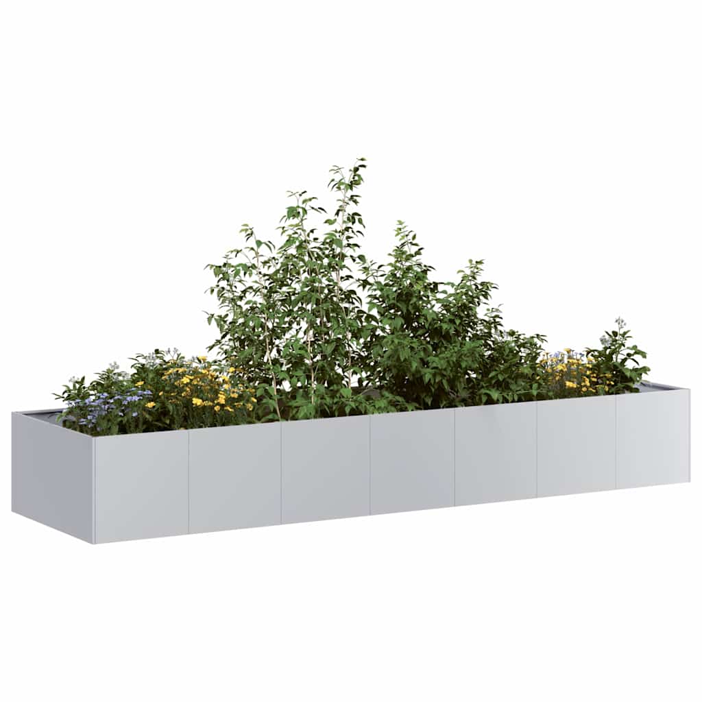 Vaso/floreira 280x80x40 cm aço galvanizado