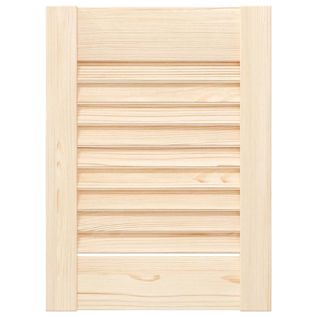 Porta de armário com design de persiana pinho maciço