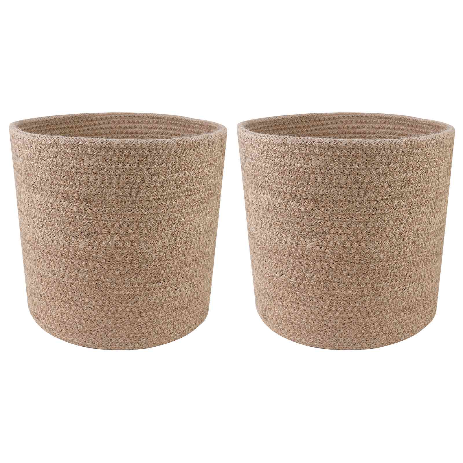 Conjunto de vasos de planta 2 unid. natural ø 21 x 21 cm