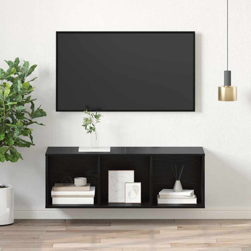 Conjunto de móvel de TV 37 x 37 x 107 cm carvalho preto