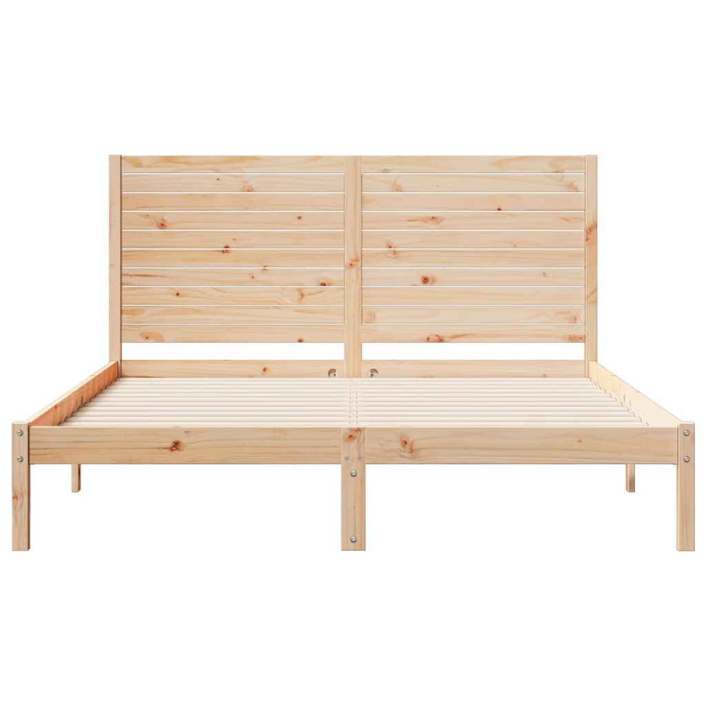 Cama extra longa sem colchão 160x220 cm madeira maciça