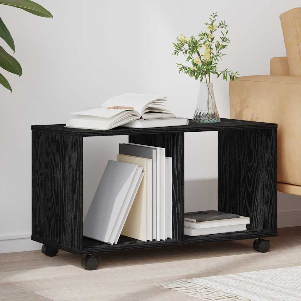 Mesa de apoio carvalho preto 72 x 33 x 42,5 cm