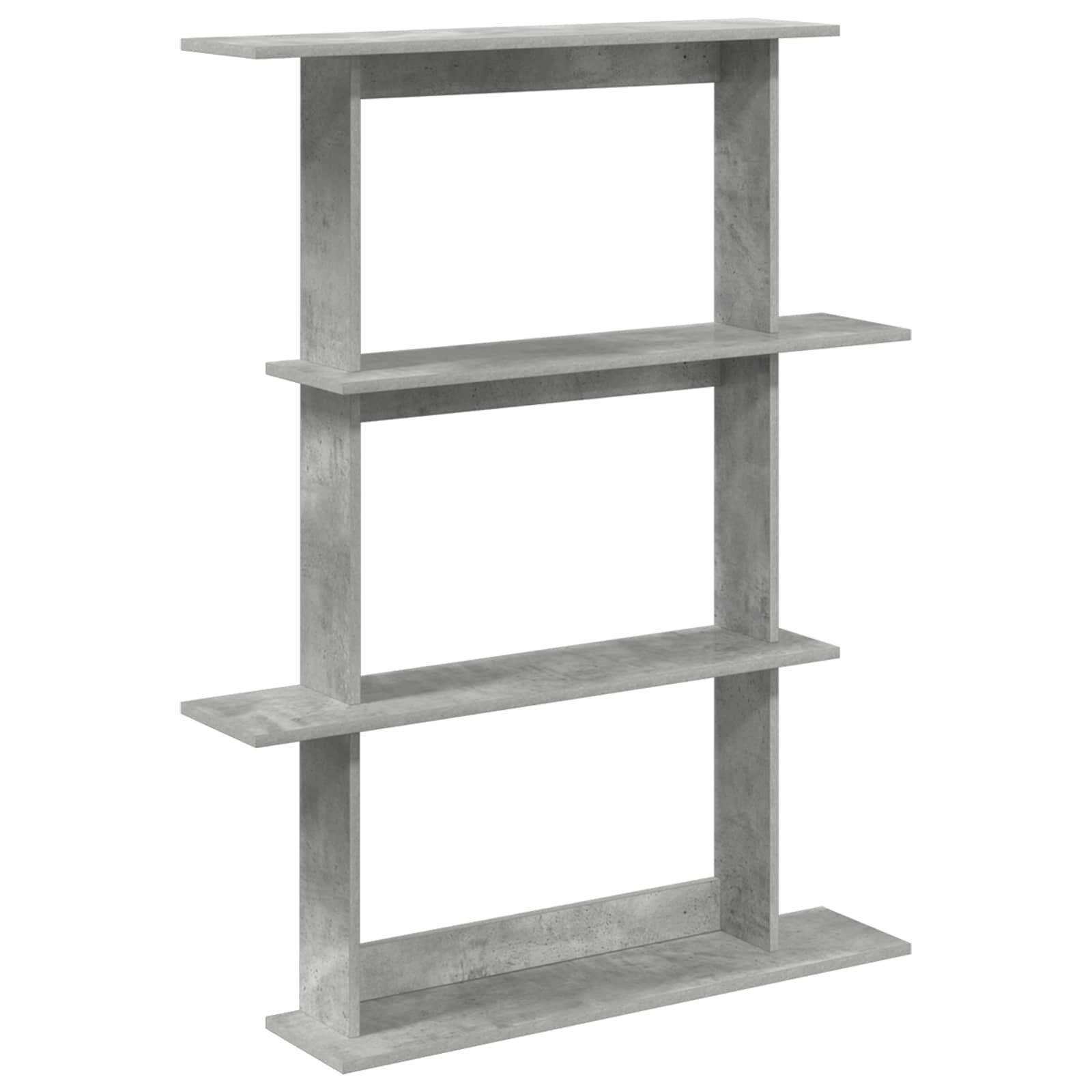 Prateleira de parede cinzento cimento 100 x 20 x 126 cm