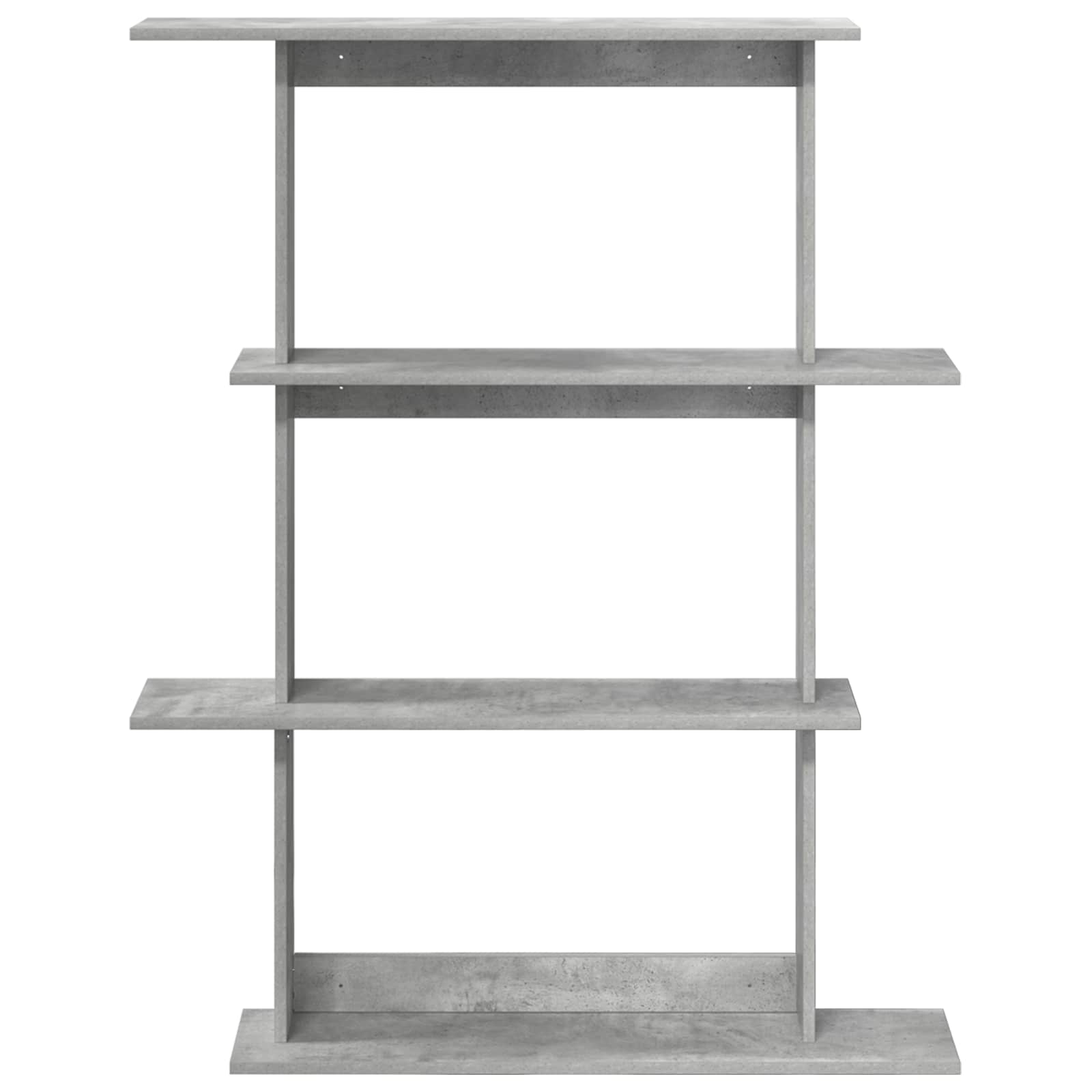 Prateleira de parede cinzento cimento 100 x 20 x 126 cm