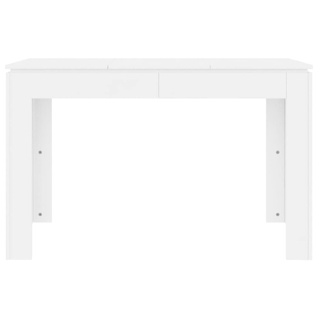 Mesa de jantar 120x60x76 cm contraplacado branco