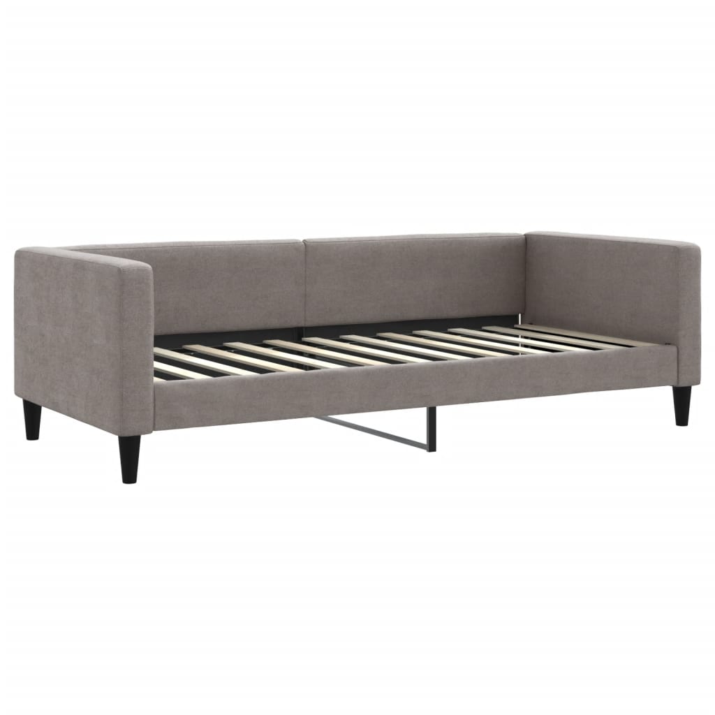 Sofá-cama c/ gavetão/gavetas 100x200cm tecido cinza-acastanhado