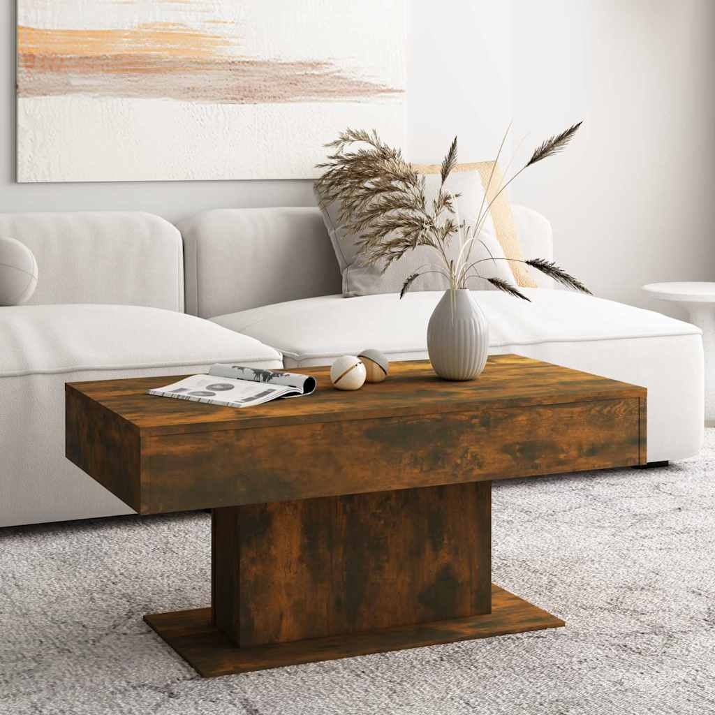 Mesa de centro 96x50x45 cm derivados de madeira carvalho fumado