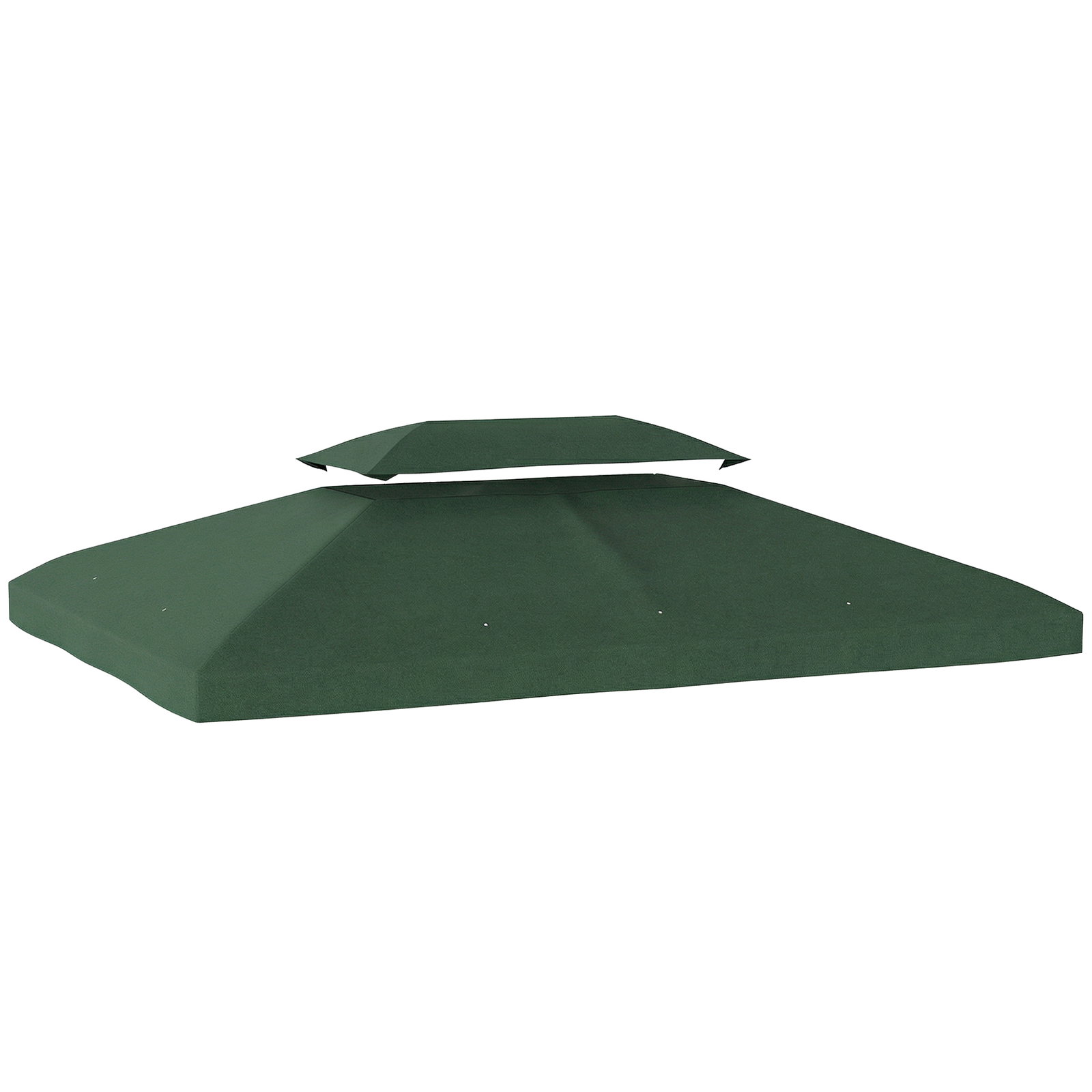 Toldo de substituição 4x3 m com teto duplo orifícios de drenagem e proteção UV apenas toldo não inclui estrutura verde