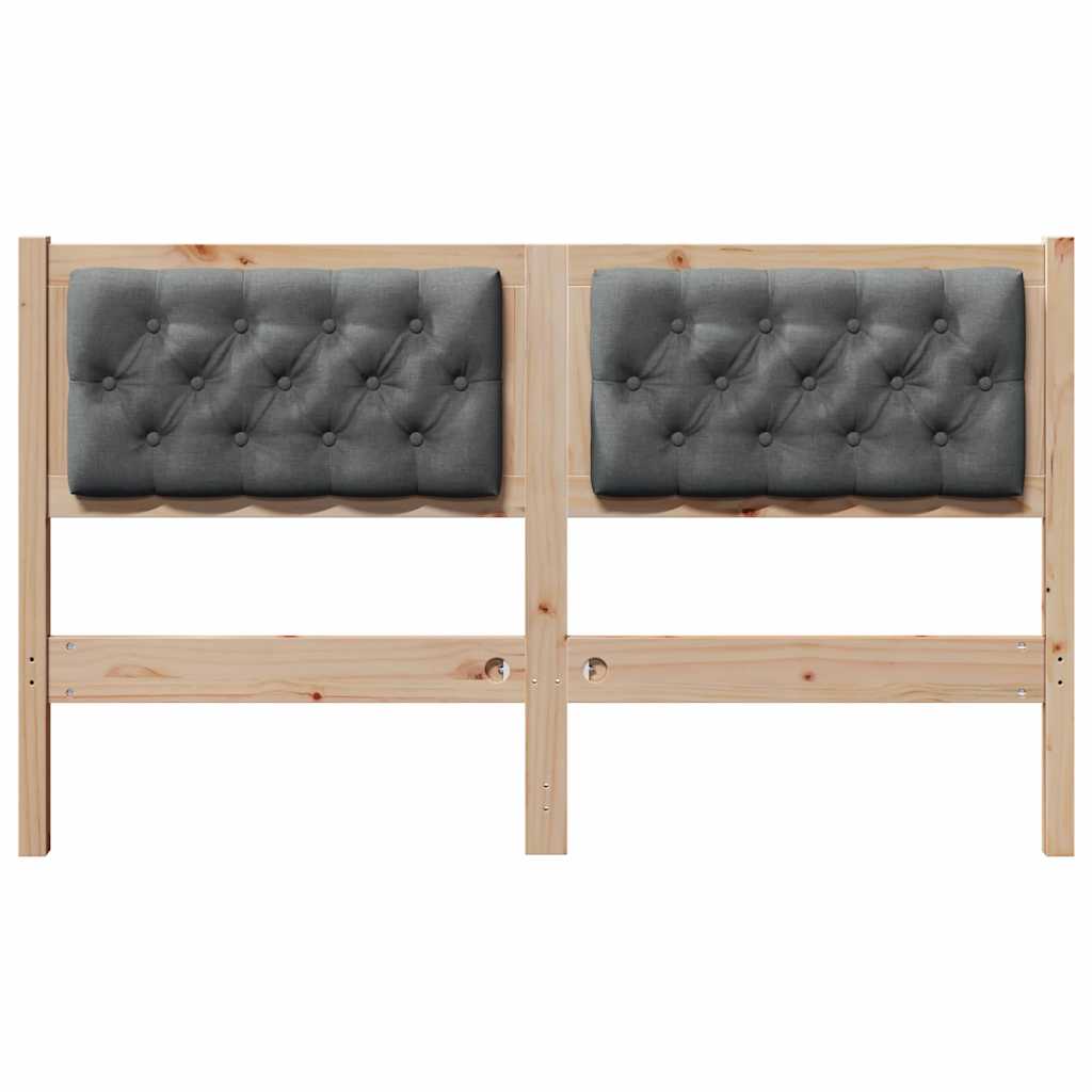 Cabeceira outros castanho e cinzento-escuro 150 cm