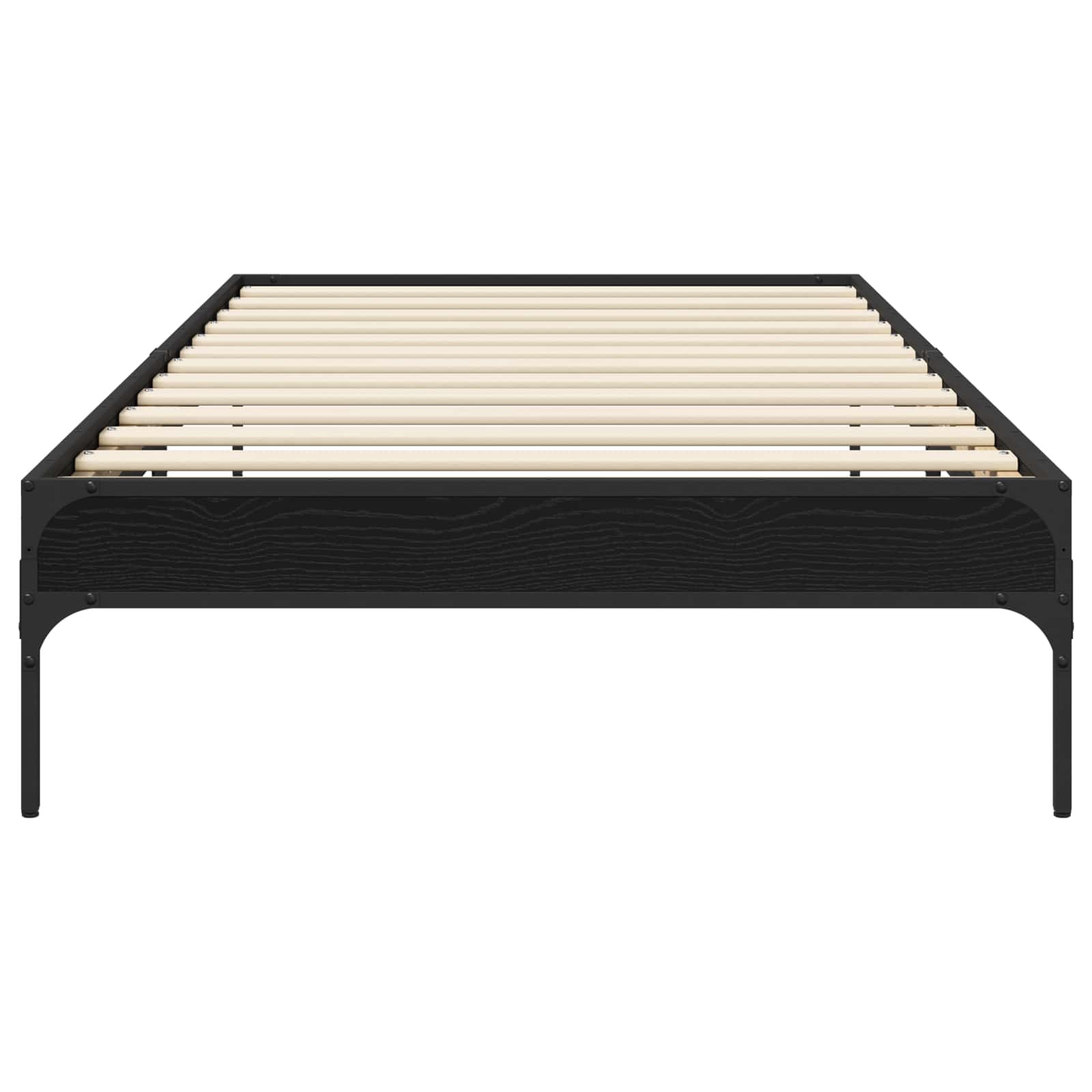 Estrutura da cama carvalho preto 80 x 200 cm
