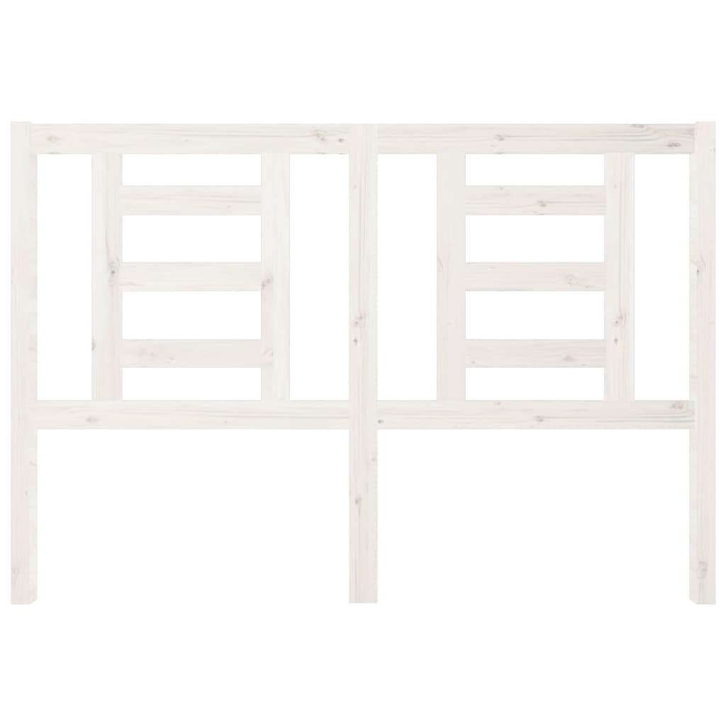 Cabeceira de cama 146x4x100 cm pinho maciço branco