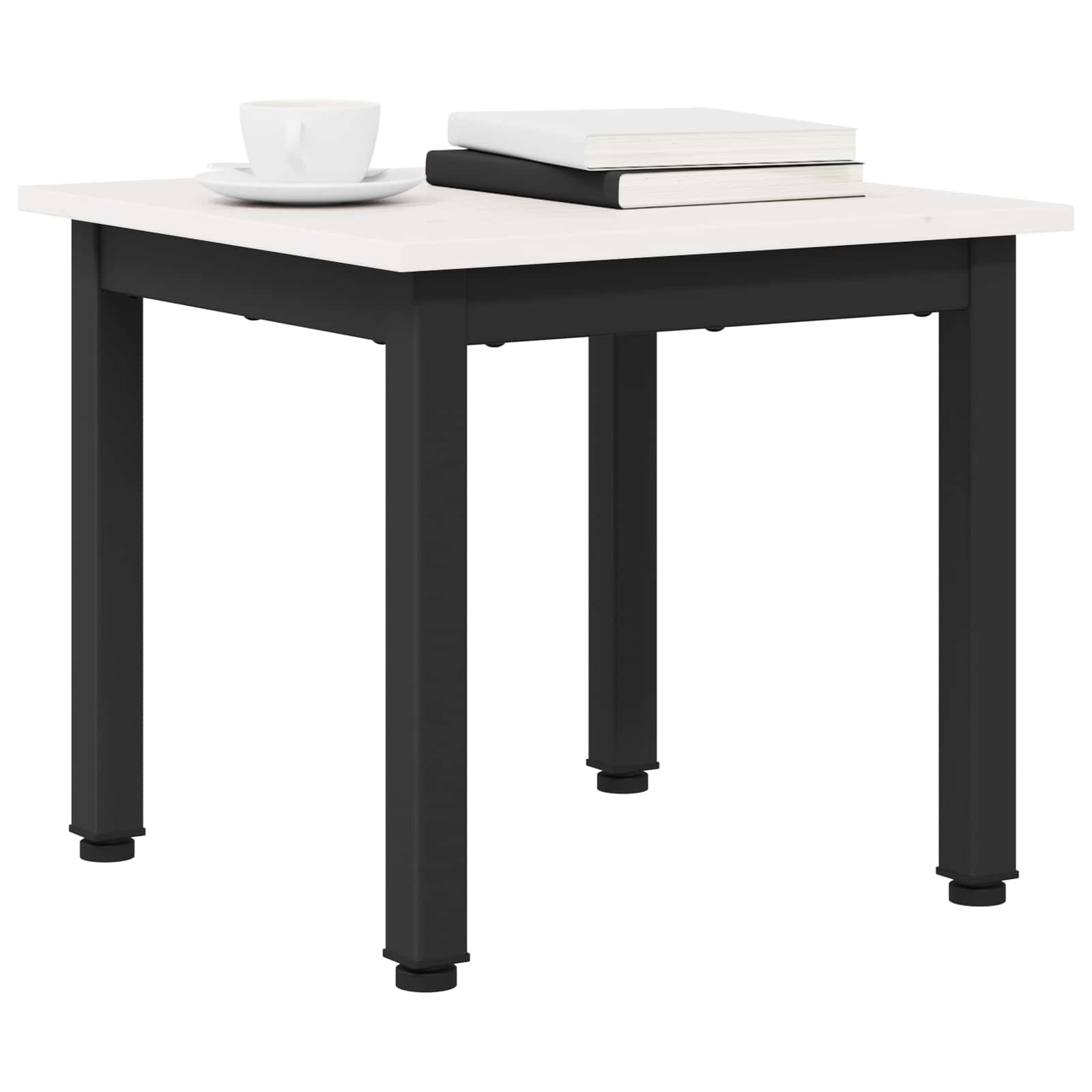 Mesa de centro branco 40 x 40 x 36 cm