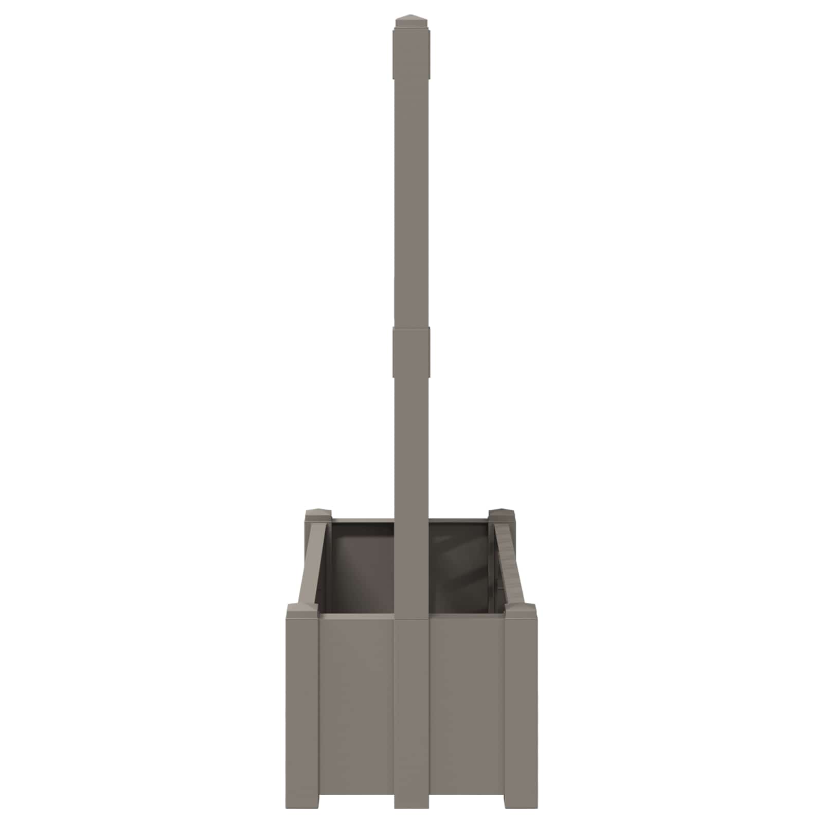 Grande vaso com treliça cinzento 99,5 x 43 x 133,5 PP