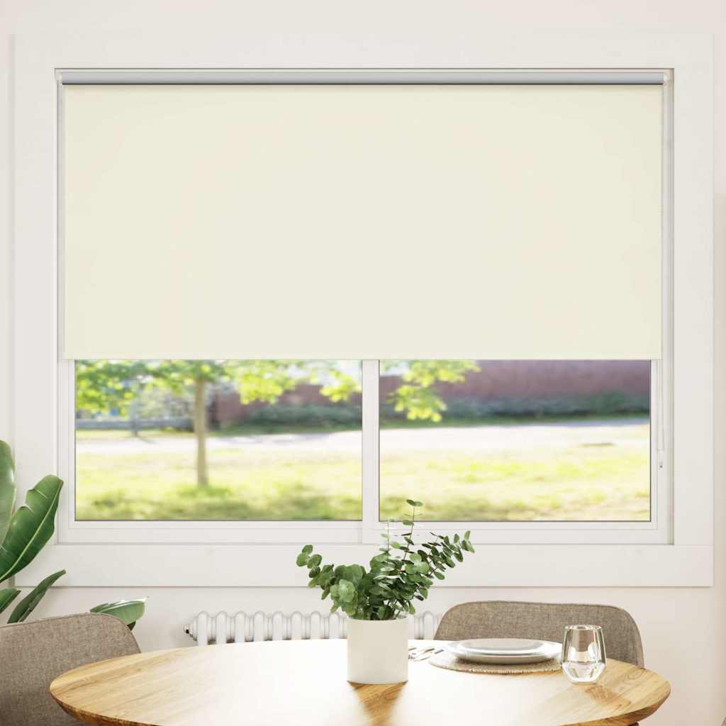 Cortina de rolo blackout, 164,4 x 175 cm, largura do tecido 160 cm, branco-creme