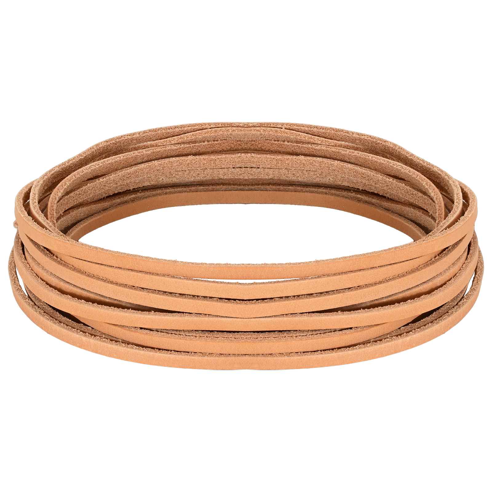 Pulseira de couro marrom claro 1000 x 0,3 cm couro