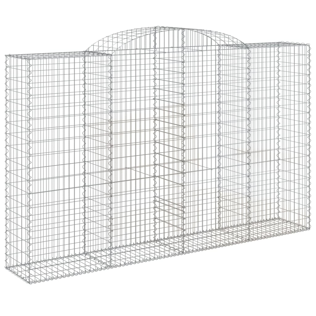Cestos gabião arqueados 12 pcs 300x50x180/200 ferro galvanizado