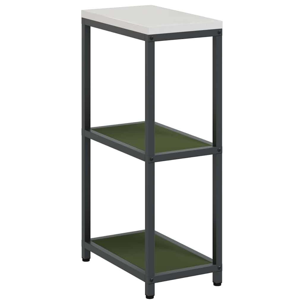 Estante de cozinha hattem verde-azeitona 30 x 50 x 92 cm aço
